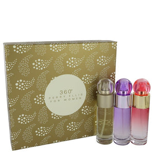 perry ellis 360 Gift Set  1 oz Perry Ellis 360 EDT Spray + 1 oz Perry Ellis 360 Coral EDP Spray + 1 oz Perry Ellis 360 Purple EDP Spray For Women by Perry Ellis