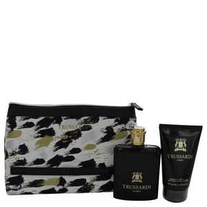 TRUSSARDI Gift Set  3.4 oz Eau De Toilette Spray + 3.4 oz Shower Gel + Trusssardi Pouch For Men by Trussardi