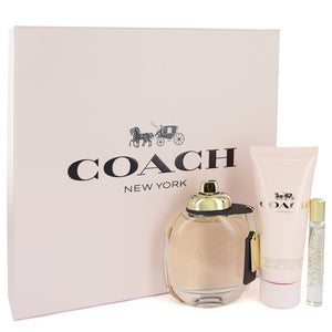 Coach Gift Set  3 oz Eau De Parfum Spray + .25 oz Mini EDP Spray + 3.3 oz Body Lotion For Women by Coach