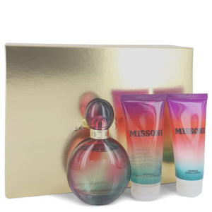 Missoni Gift Set  3.4 oz Eau De Parfum Spray + 3.4 oz Body Lotion + 3.4 oz Shower Gel For Women by Missoni