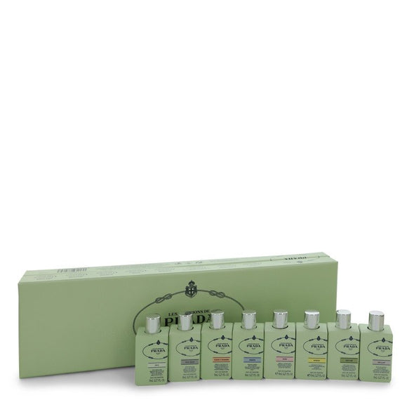 Prada Infusion D`iris Gift Set  Mini Gift Set of Eight .27 oz Travel size Splash Minis includes Iris, Iris Cedre, Fleur D`oranger, Amande, Rose, Mimosa, Oellet, Vetiver For Women by Prada