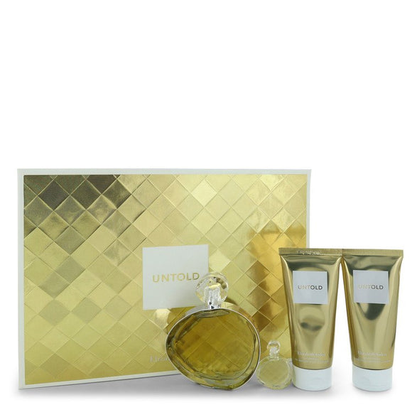 Untold Gift Set  3.3 oz Eau De Parfum Spray + 1.7 oz Eau De Parfum Spray + 3.3 oz Shower Gel + 3.3 oz Body Cream For Women by Elizabeth Arden