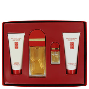 RED DOOR Gift Set  3.3 oz Eau De Toilette Spray + .33 Eau De Toilette Spray + 3.3 oz Body Lotion + 3.3 oz Shower Gel For Women by Elizabeth Arden