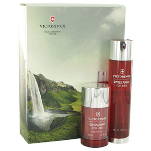 SWISS ARMY Gift Set  3.4 oz Eau De Toilette Spray + 2.5 oz Deodorant Stick For Women by Victorinox