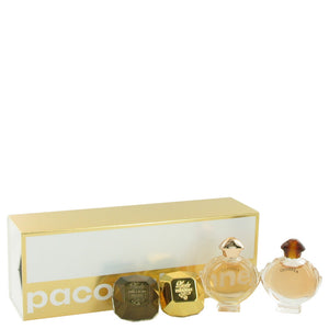 Lady Million Gift Set  Travel Size Mini Set Includes Lady Million, Lady Million Prive, Olympea, Olympea Intense For Women by Paco Rabanne