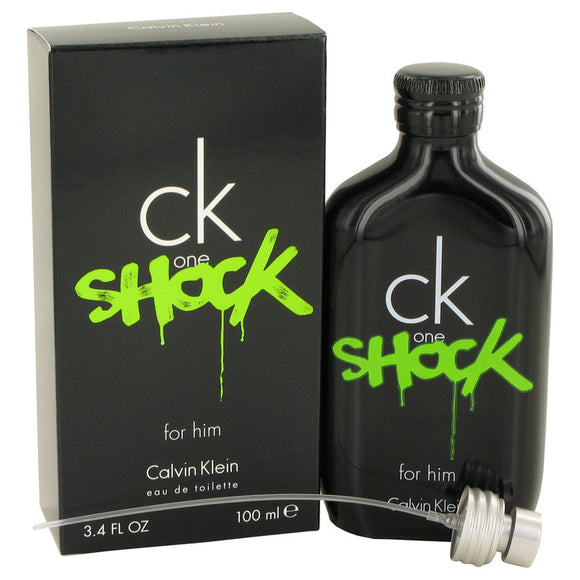 CK One Shock 3.40 oz Eau De Toilette Spray For Men by Calvin Klein