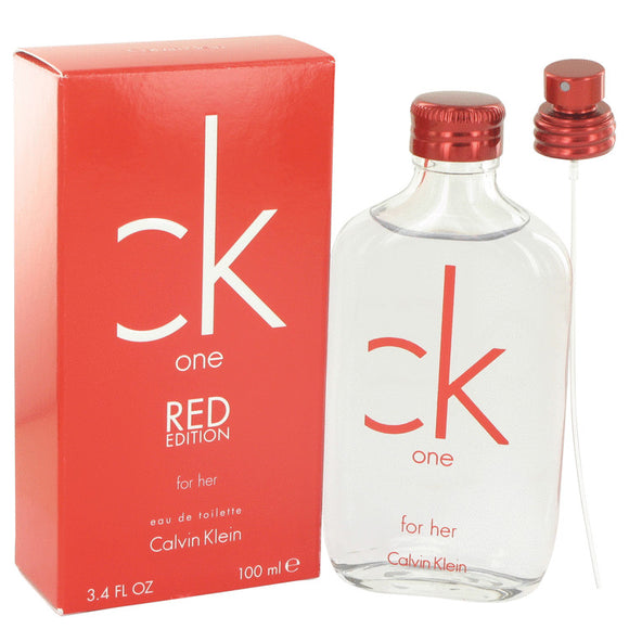 CK One Red 3.40 oz Eau De Toilette Spray For Women by Calvin Klein