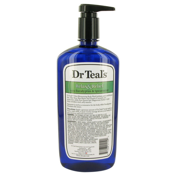 Dr Teal`s Body Wash With Pure Epsom Salt 24.00 oz Body Wash with pure epsom salt with eucalyptus & Spearmint For Women by Dr Teal`s